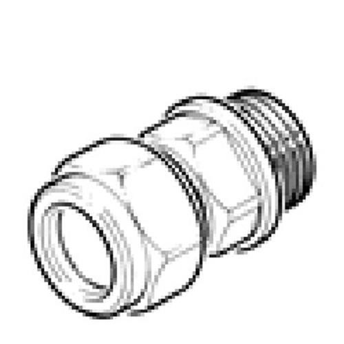 8 mm x 1/4" straight adaptor, comp x male, general chandlery, marine accessories