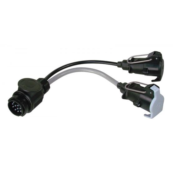 13 pin plug to 7 pin Towing Socket Conversion Lead image 1