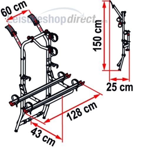 Fiamma VW T4 Carry Bike : for vehicles after 1991 (single door) image 2