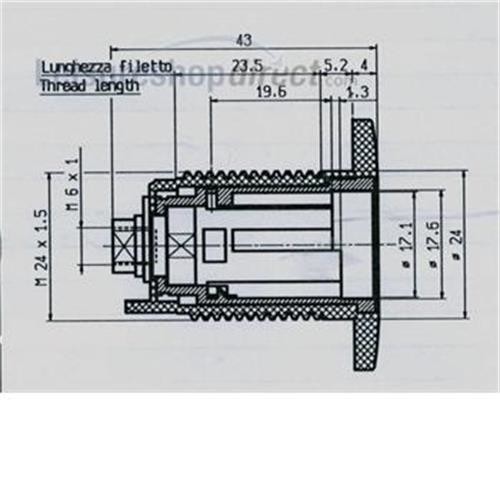 Zadi compartment lock barrel image 2