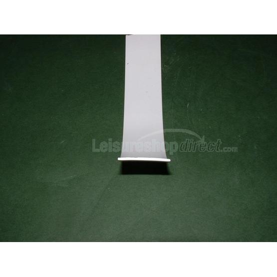 Plastic insert 25mm white for opening window rubber image 1