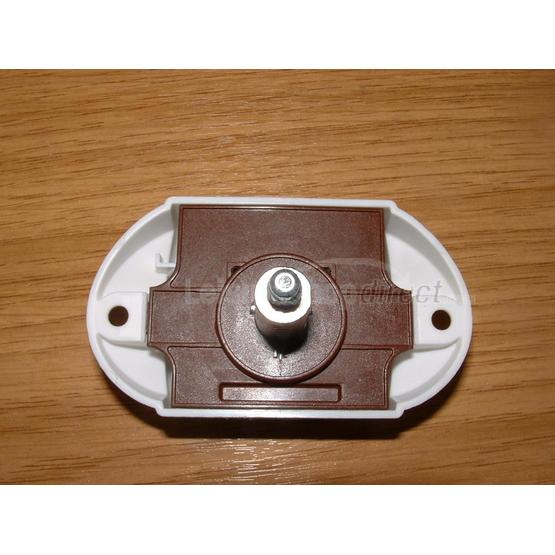 Push Button Rim Lock White 25mm image 1