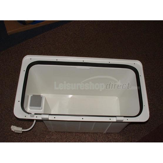White locker box + surround image 1