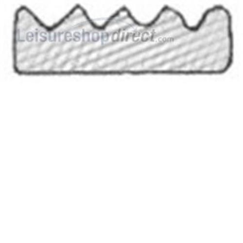 Self-adhesive backed expanded EPDM / sponge crown strip image 1