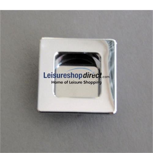Inset Handle Polished Chrome Effect - Zinc Alloy