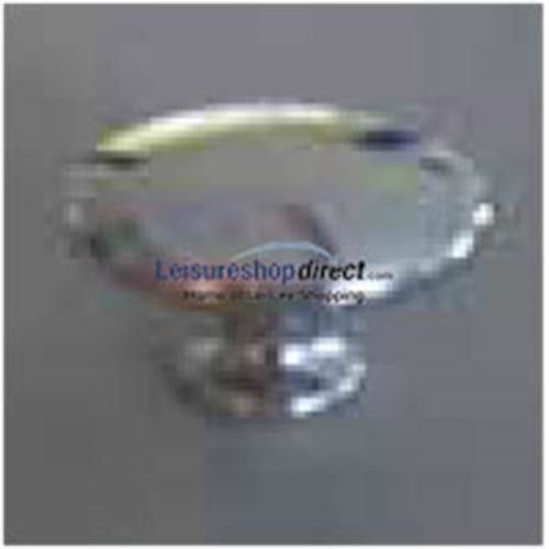 Knob Polished Chrome Effect 23mm - Zinc Alloy