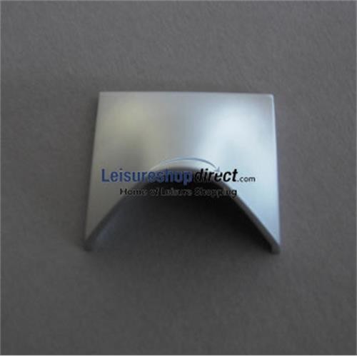 Finger Pull Handle Aluminium Effect - Zinc Alloy