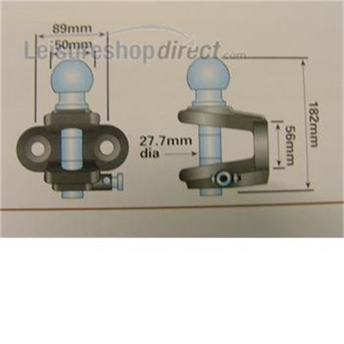 Combined towball and pin coupling image 1