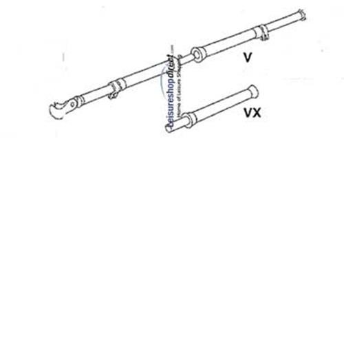 IXL - V-pole incl. VX G 19-22 for Ventura Standard Awnings image 1