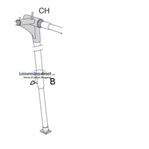 Zinox CH-corner right, with B-pole for Isabella Standard Awings image 1