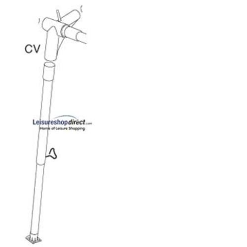 Zinox CV-corner left, with B-pole for Isabella Standard Awnings image 1
