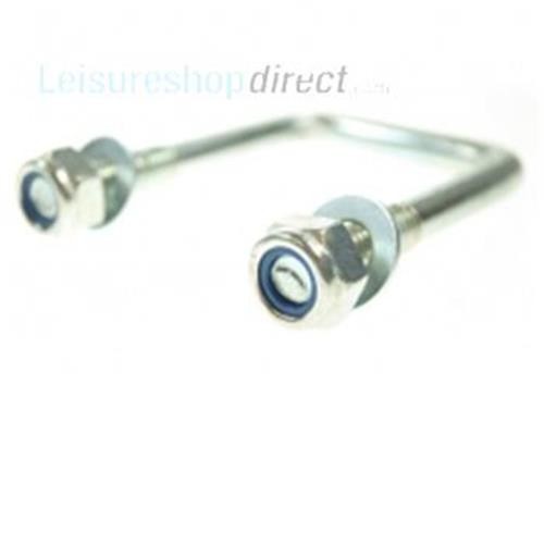 Maypole 40 X 80MM U Bolt & Nuts M/S BK image 1