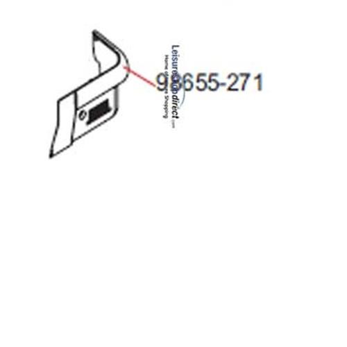 R.H Cover for Shock Adjuster Fiamma F45TiL + Zip Awnings image 1
