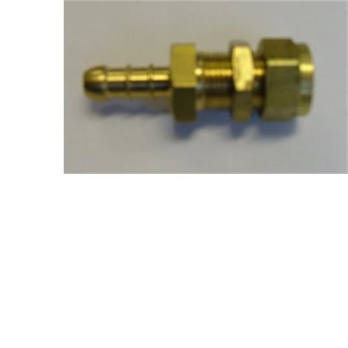 Fulham nozzle to 5/16" compression with backnut, gas compression fittings, gas