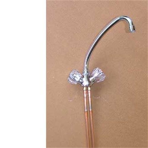Chrome monobloc mixer tap image 1