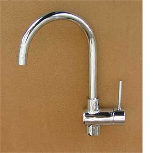 Whale Single lever swan neck kitchen tap image 1