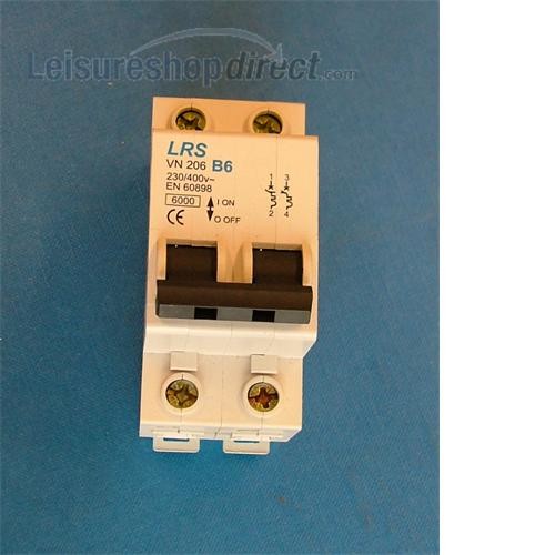 MCB 6amp double pole image 1