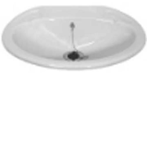Small Inset Caravan Sink Basin complete with standard waste image 1