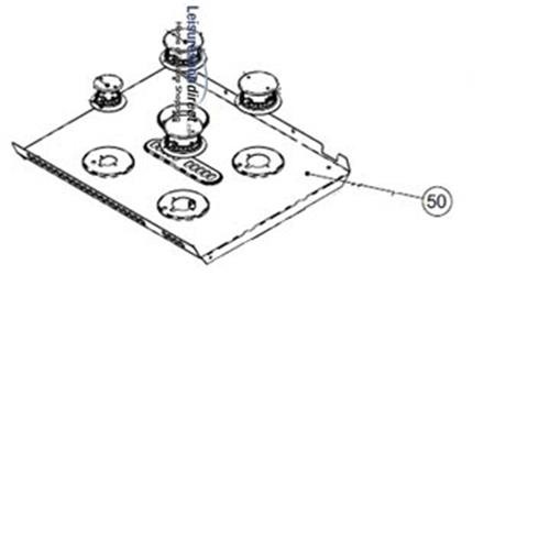 Hob Panel Removeable 4 Burner Spinflo Caprice Black image 1
