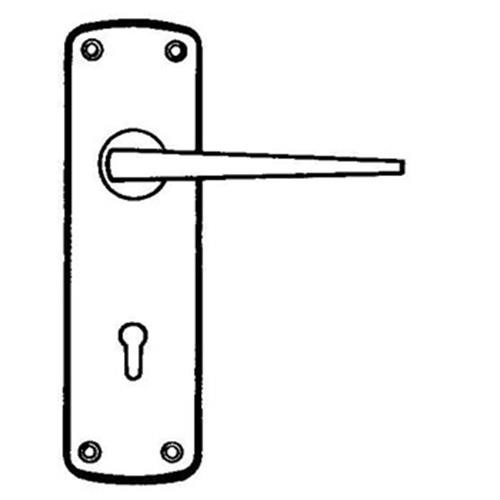 R TYPE static door handles for Static Caravans - Black image 1
