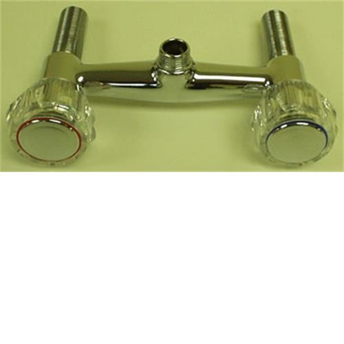 Chrome shower Valve - 150mm centre image 1