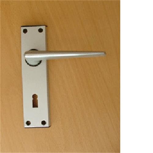 R TYPE static door handles for Static Caravans - silver image 1