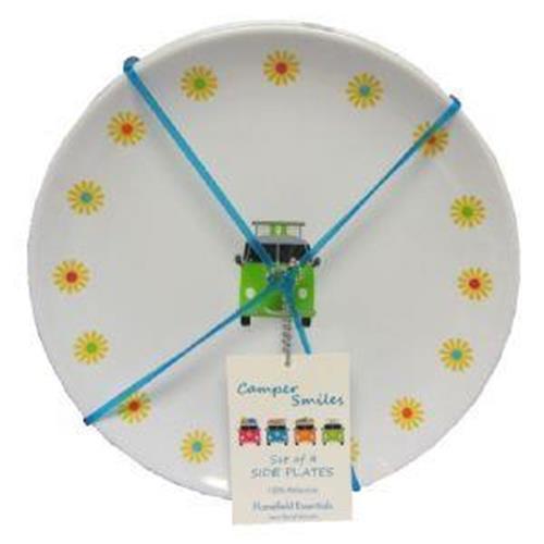 CAMPER SMILES 4PK SIDE PLATE 8.5" image 1