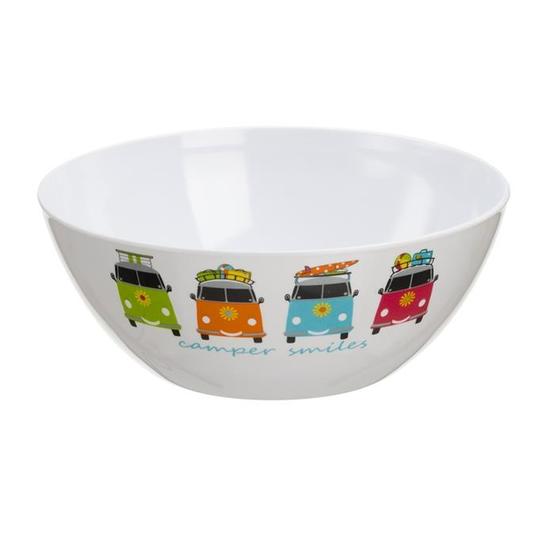 Camper Smiles Melamine Salad Bowl image 1