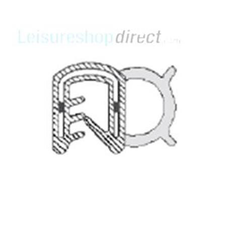 Rubber Draught Excluder - Self Grip image 1