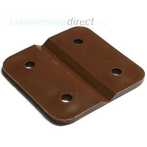 Plastic Hinge - chocolate brown image 1