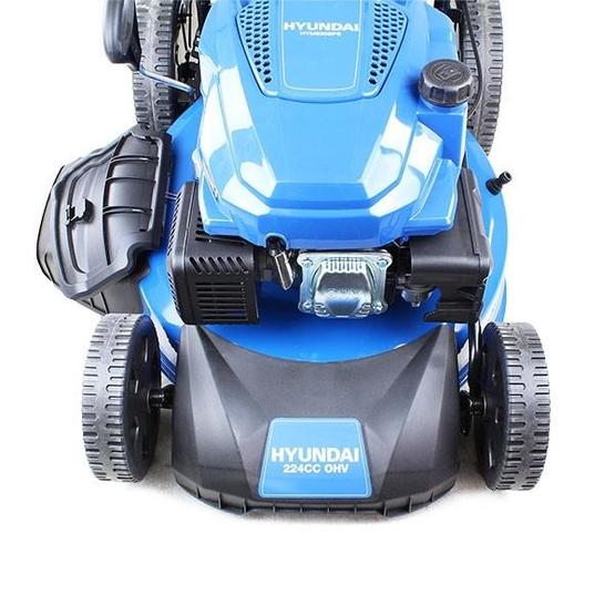 Hyundai HYM530SPE Self-Propelled Petrol Lawn Mower, (rear wheel drive), 21”/530mm Cut Width, Electric (push button) Start With Pull-Cord Back -Up image 12