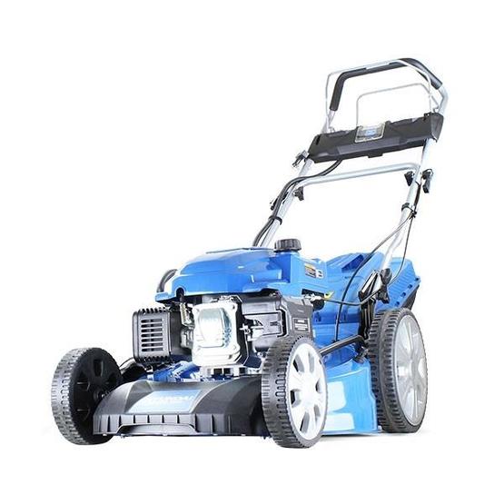 Hyundai HYM530SPE Self-Propelled Petrol Lawn Mower, (rear wheel drive), 21”/530mm Cut Width, Electric (push button) Start With Pull-Cord Back -Up image 9