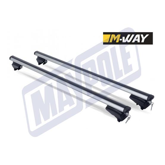M-WAY M PROFILE UNIVERSAL ALUMINIUM ROOF BARS 1.2M FOR INTEGRATED ROOF RAILS image 1