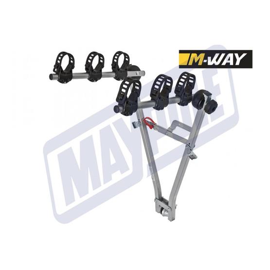 M-WAY TYPHOON TOWBALL MOUNTED 3 BIKE & CRADLES image 2