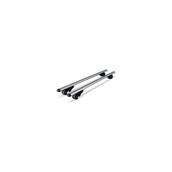 MWAY Eagle universal aluminium roof bars 1.35M for raised roof rails image 1