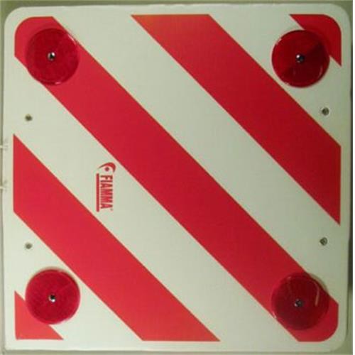 Rear Warning Safety Reflector Sign for Motorhome Bike Rack Cover produced on a corrugated PVC