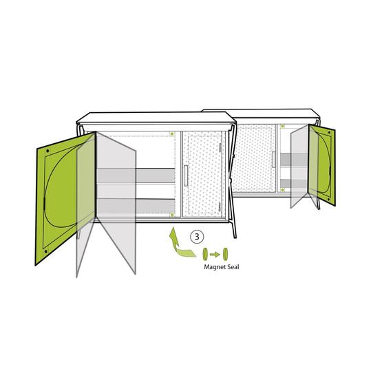 Outwell Martinique Camping Wardrobe / Cupboard image 6