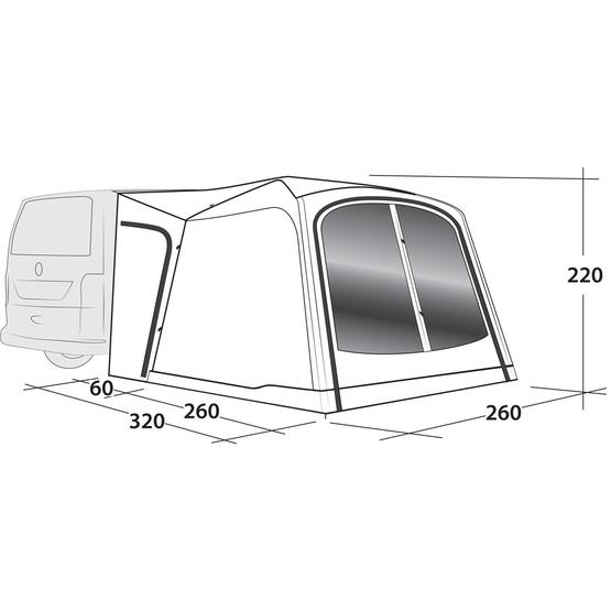Outwell Milestone Dash Driveaway Awning image 8