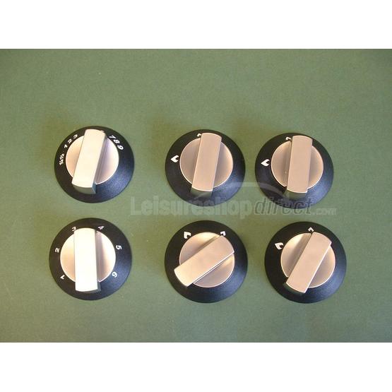Spinflo knobs set - satin - 6 knobs image 1