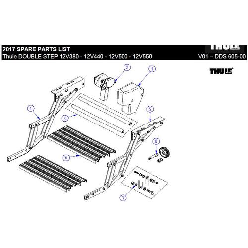 Thule Lh Scissor Assy Double Step image 1