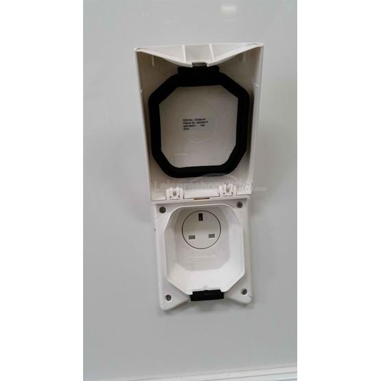 Truma 230v mains outlet in white image 1