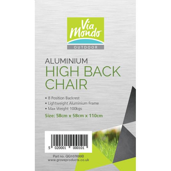 Via Mondo Aluminium Chair in Brown image 2