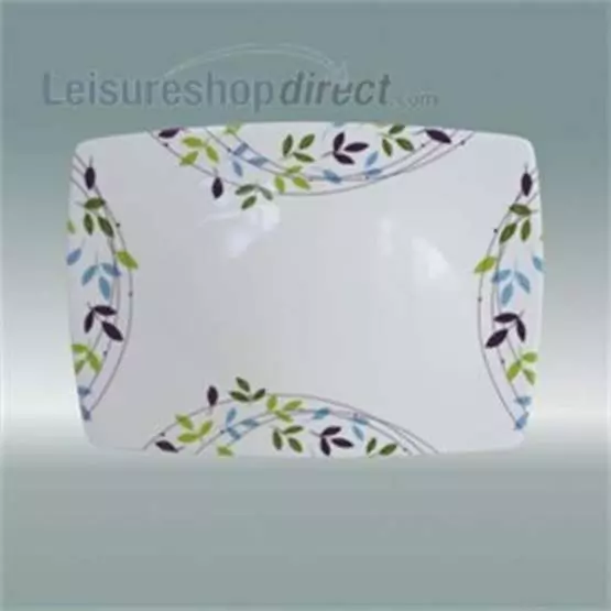 Spring Leaf Melamine Serving Platter 14" Rectangular image 1
