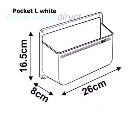 Fiamma Stowage Pocket L White image 2