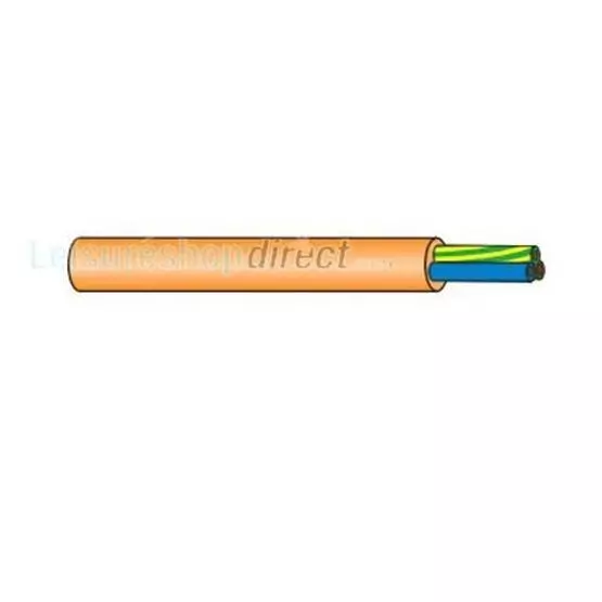 3 Core Flexible PVC Mains Cable Orange image 1