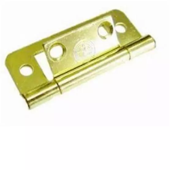 50mm Flush Brass Hinge image 1