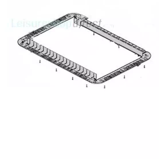 Dometic Heki 2 Interior Frame with Fixing Screws - Light Cream image 1