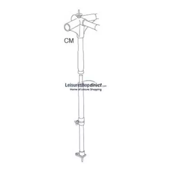 IXL - CM-central cross, with B-pole 10/18 for Ventura Standard Awnings image 1