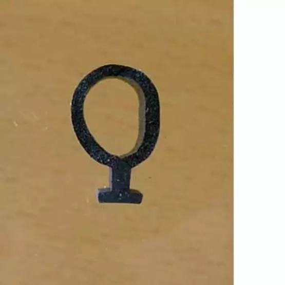 Door seal, tadpole rubber image 1