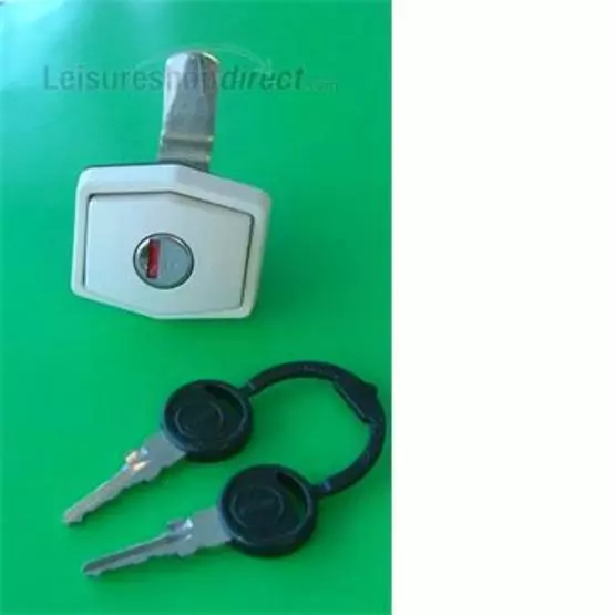 Zadi Compartment Lock - White- (BARREL AND KEYS NOT INCLUDED) image 1